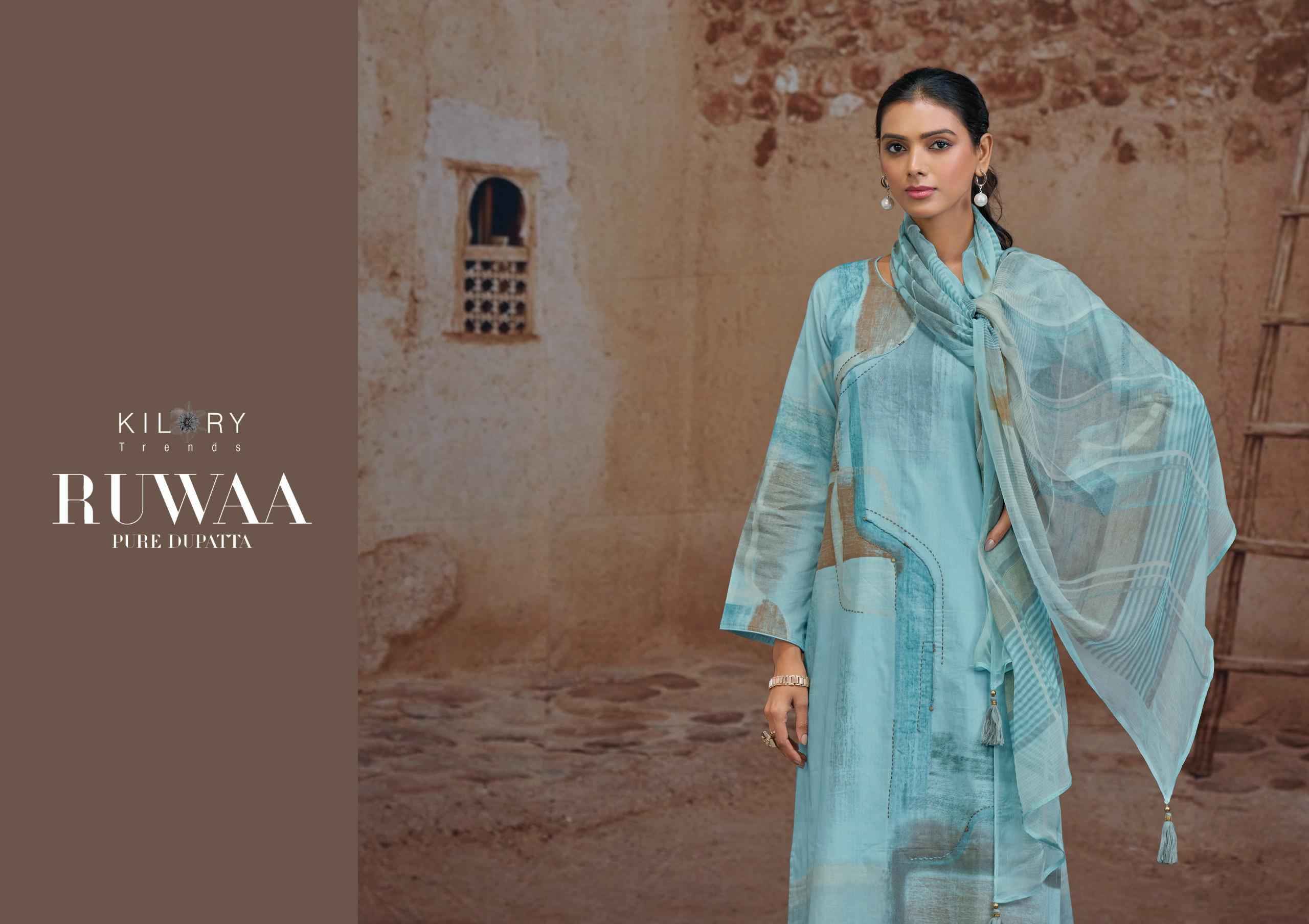 Kilory Trends Ruwaa - Wholesale Cotton Suits Surat Wholesaler ( 4 pcs Catalogue )