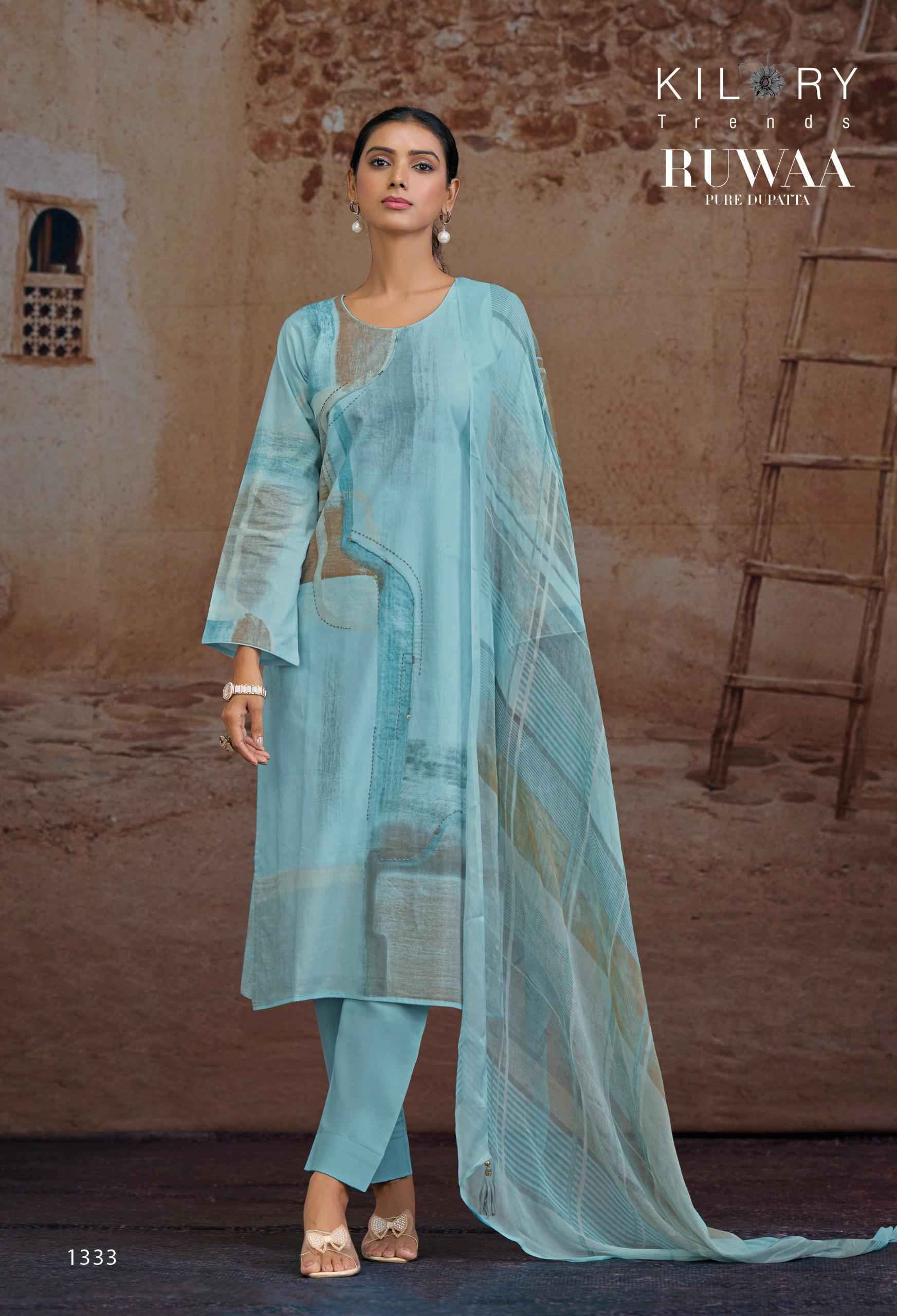 Kilory Trends Ruwaa - Wholesale Cotton Suits Surat Wholesaler ( 4 pcs Catalogue )