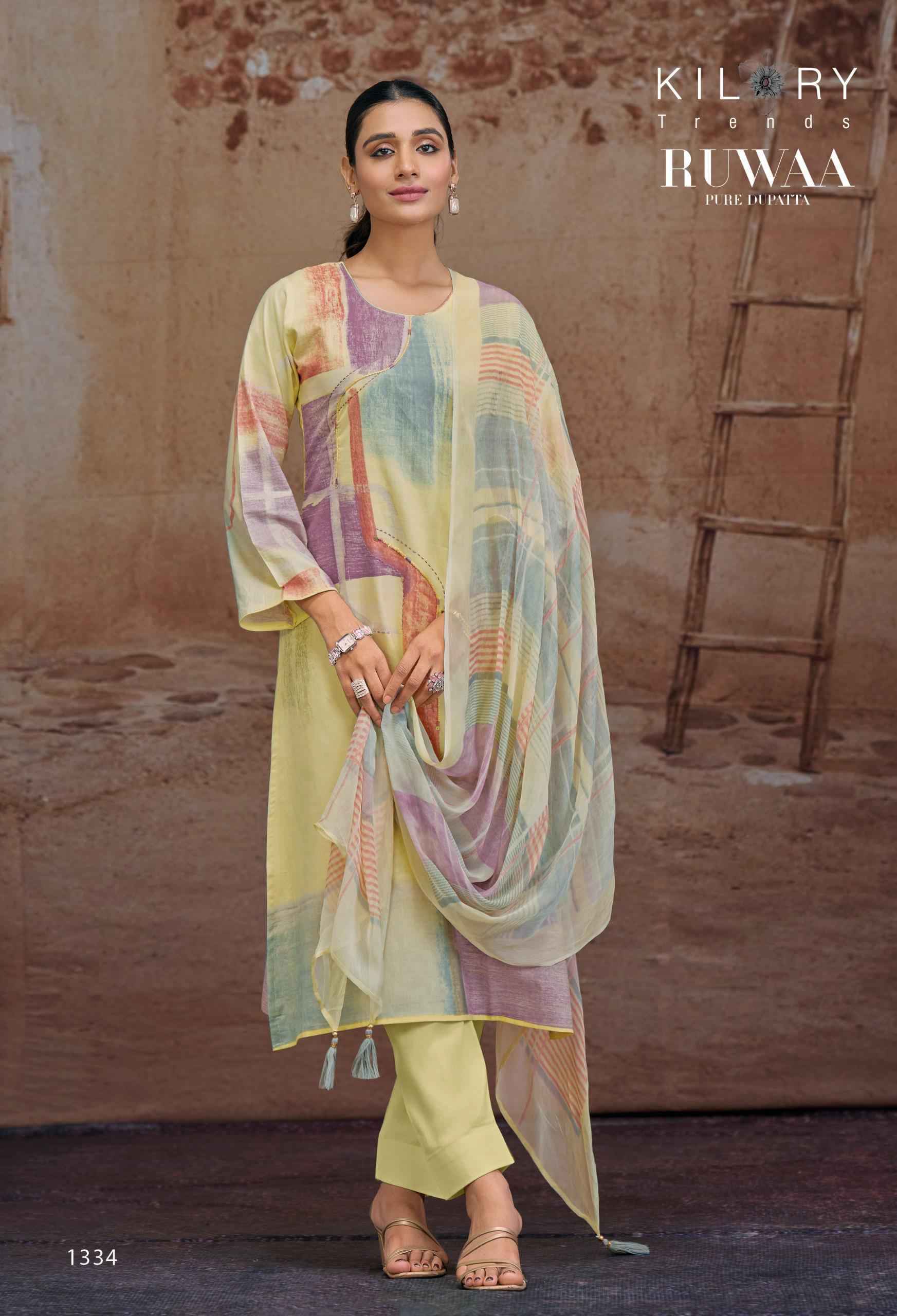 Kilory Trends Ruwaa - Wholesale Cotton Suits Surat Wholesaler ( 4 pcs Catalogue )