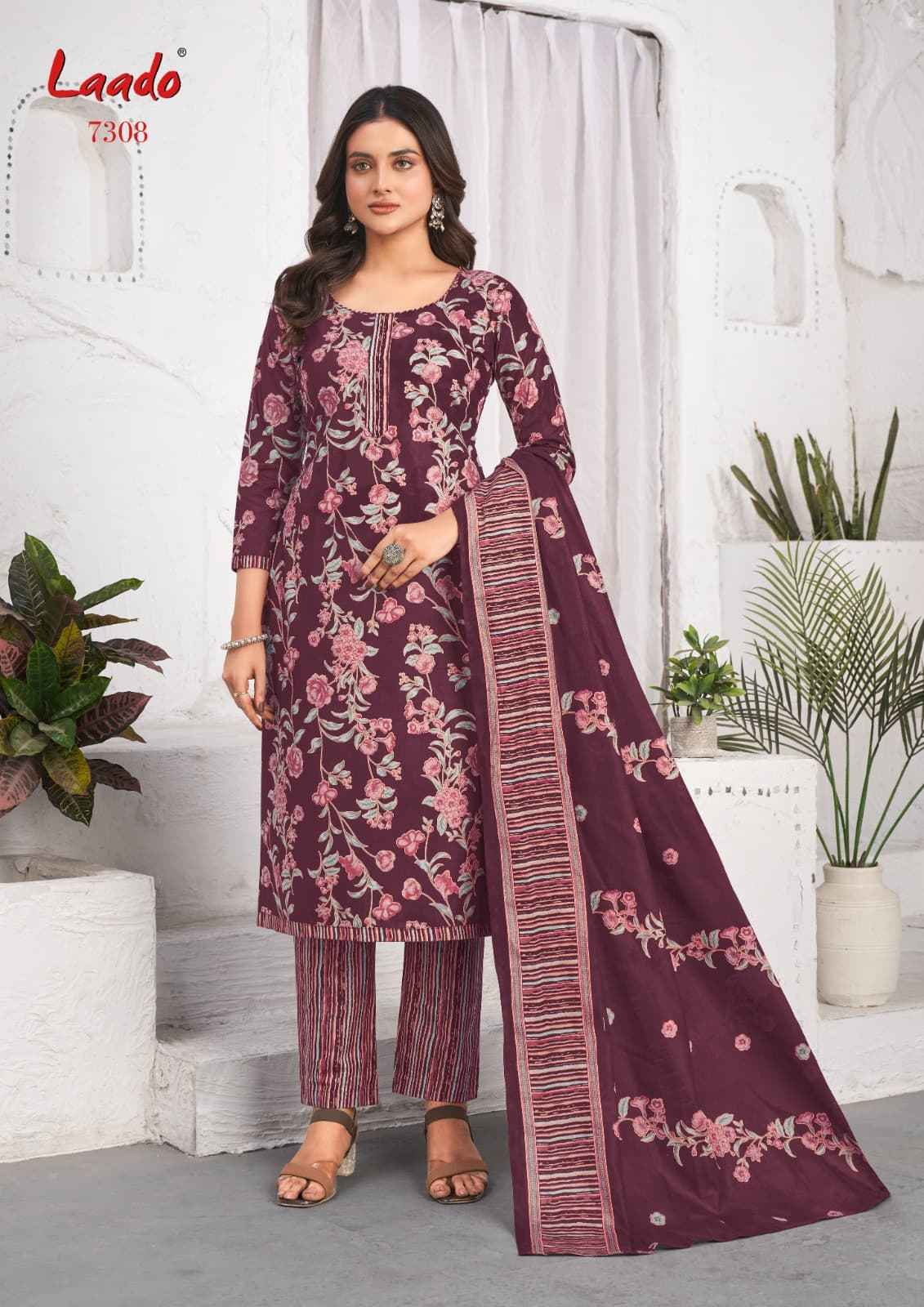 Laado cotton Vol 73 Cotton Dress Material Wholesale Price ( 10 Pcs Catalogue )