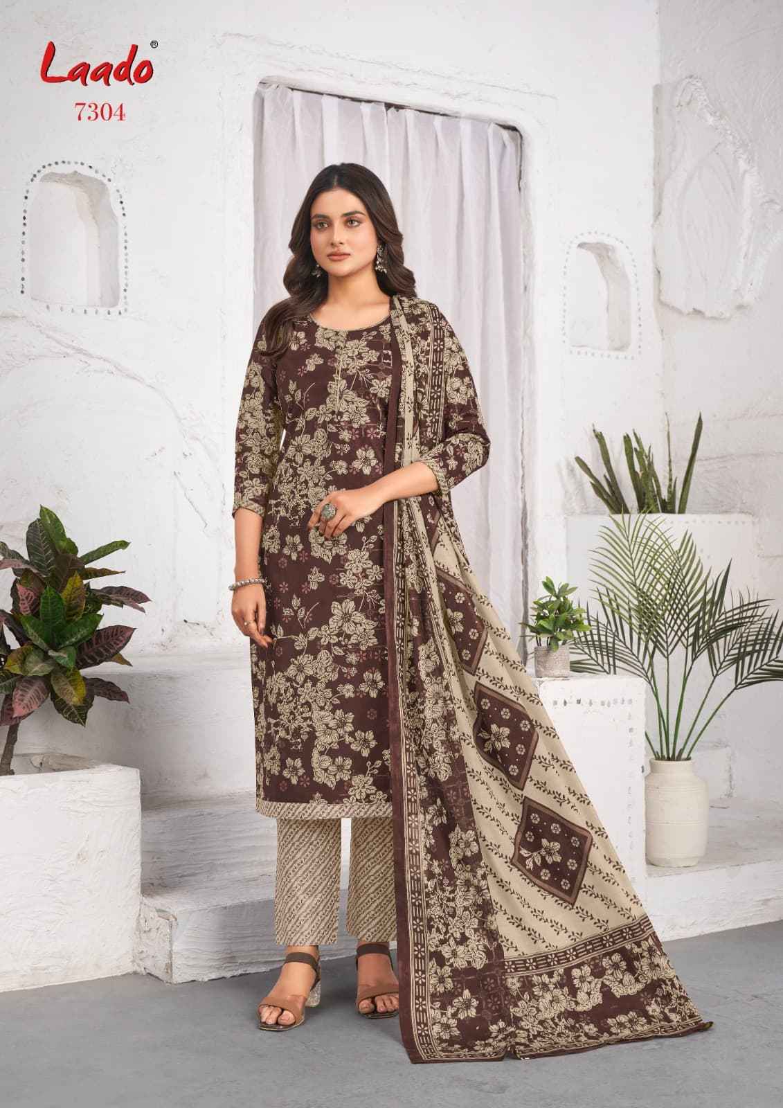 Laado cotton Vol 73 Cotton Dress Material Wholesale Price ( 10 Pcs Catalogue )