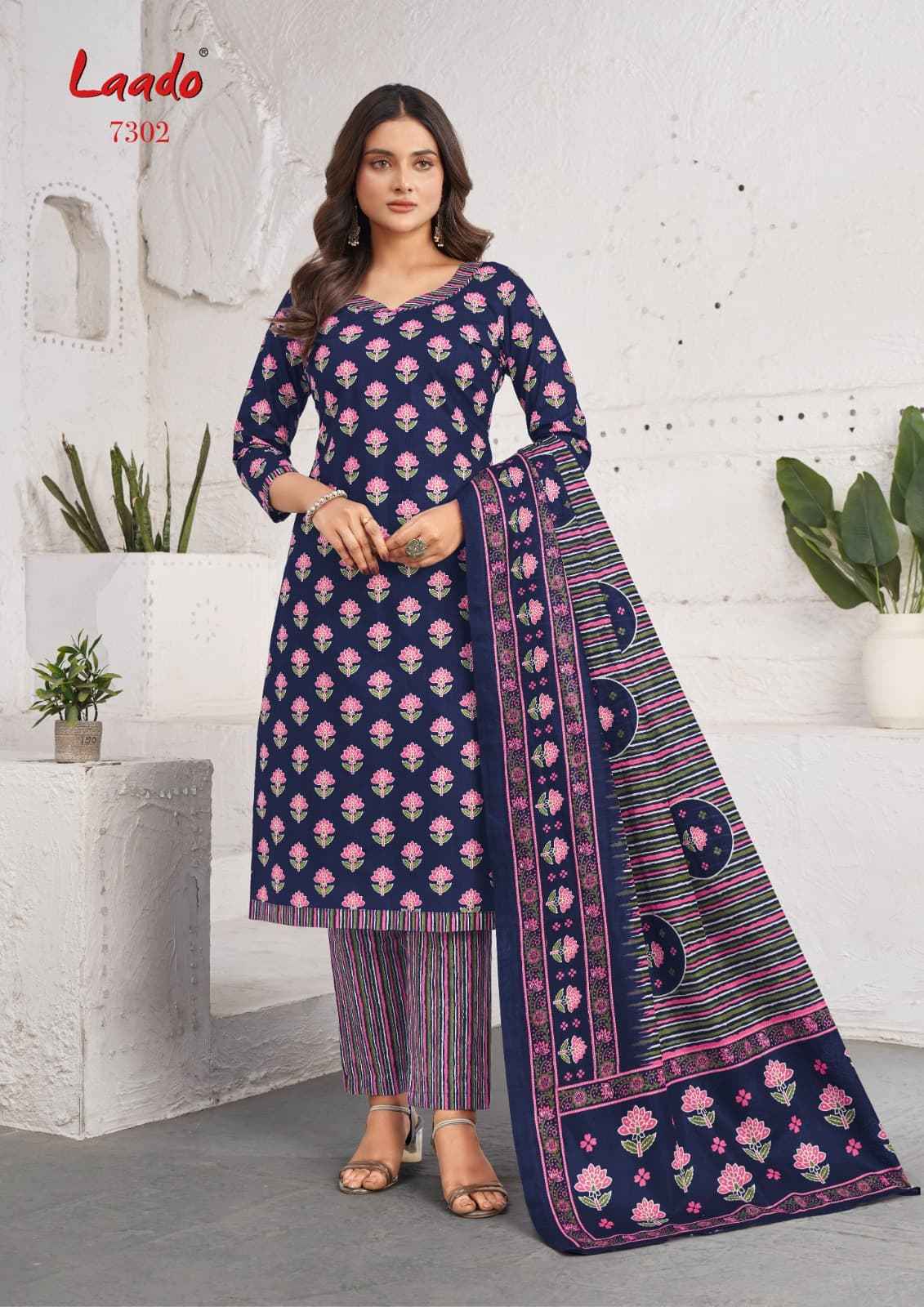 Laado cotton Vol 73 Cotton Dress Material Wholesale Price ( 10 Pcs Catalogue )