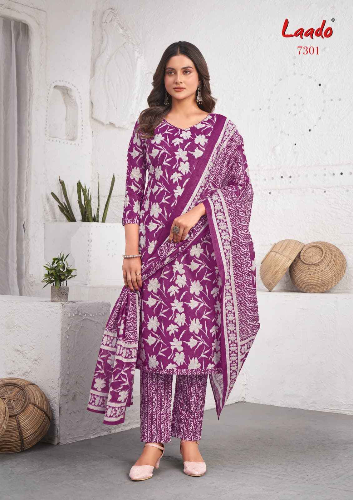 Laado cotton Vol 73 Cotton Dress Material Wholesale Price ( 10 Pcs Catalogue )