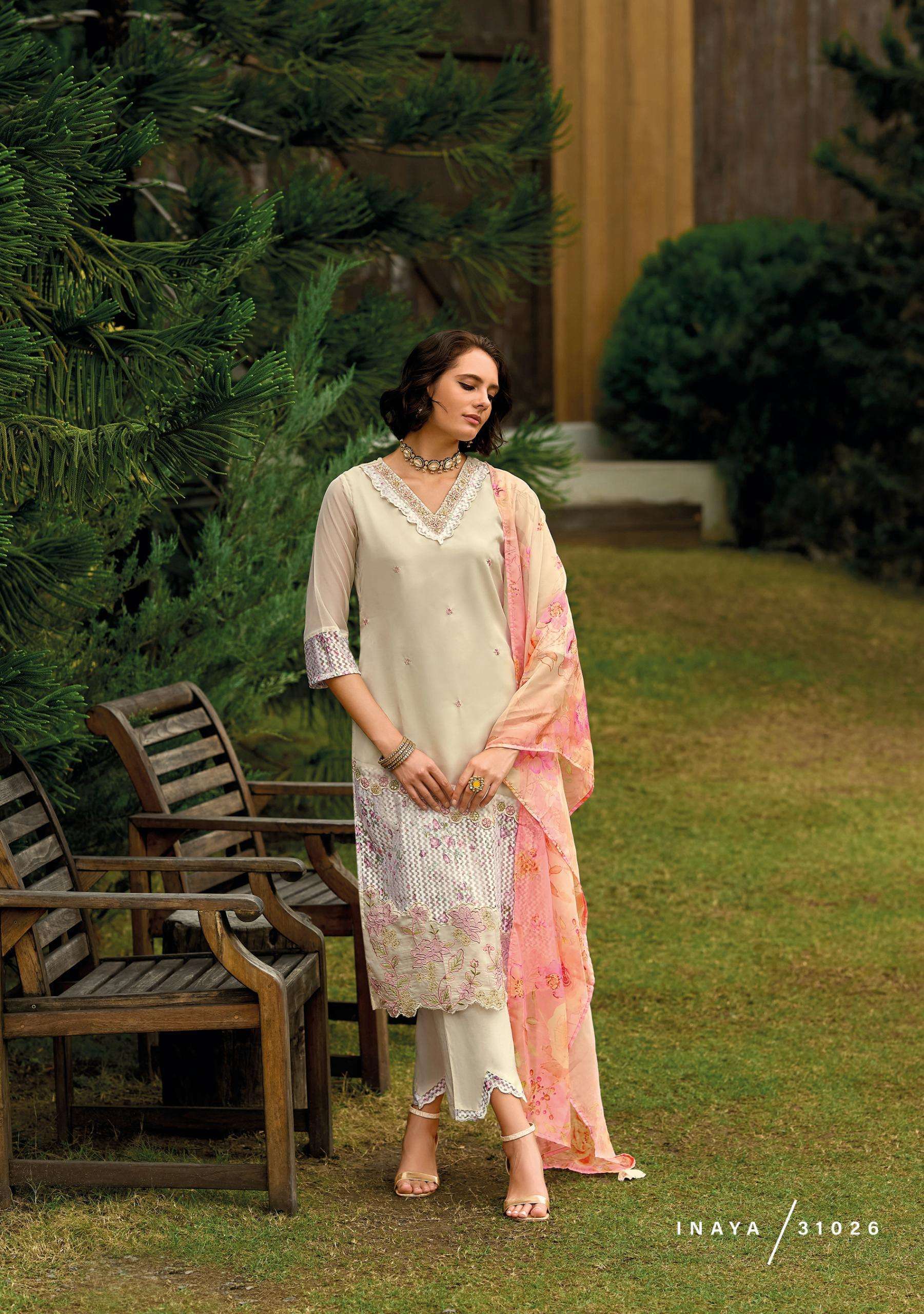LADY LEELA INAYA VOL 2 ORGANZA BEAUTIFUL READYMADE SUIT WHOLESALE PRICE ( 6 PCS CATALOG )