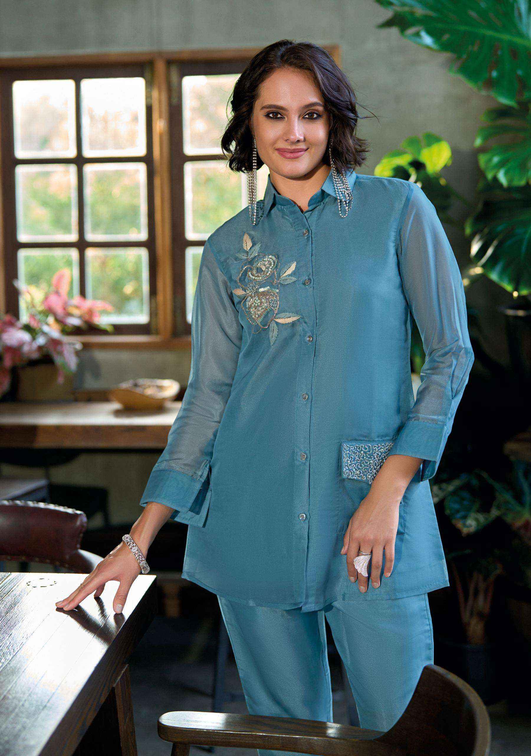 Lady Leela Marbles Vol 6 Wholesale Designer Work Co - Ord Set ( 6 Pcs Catalogue )