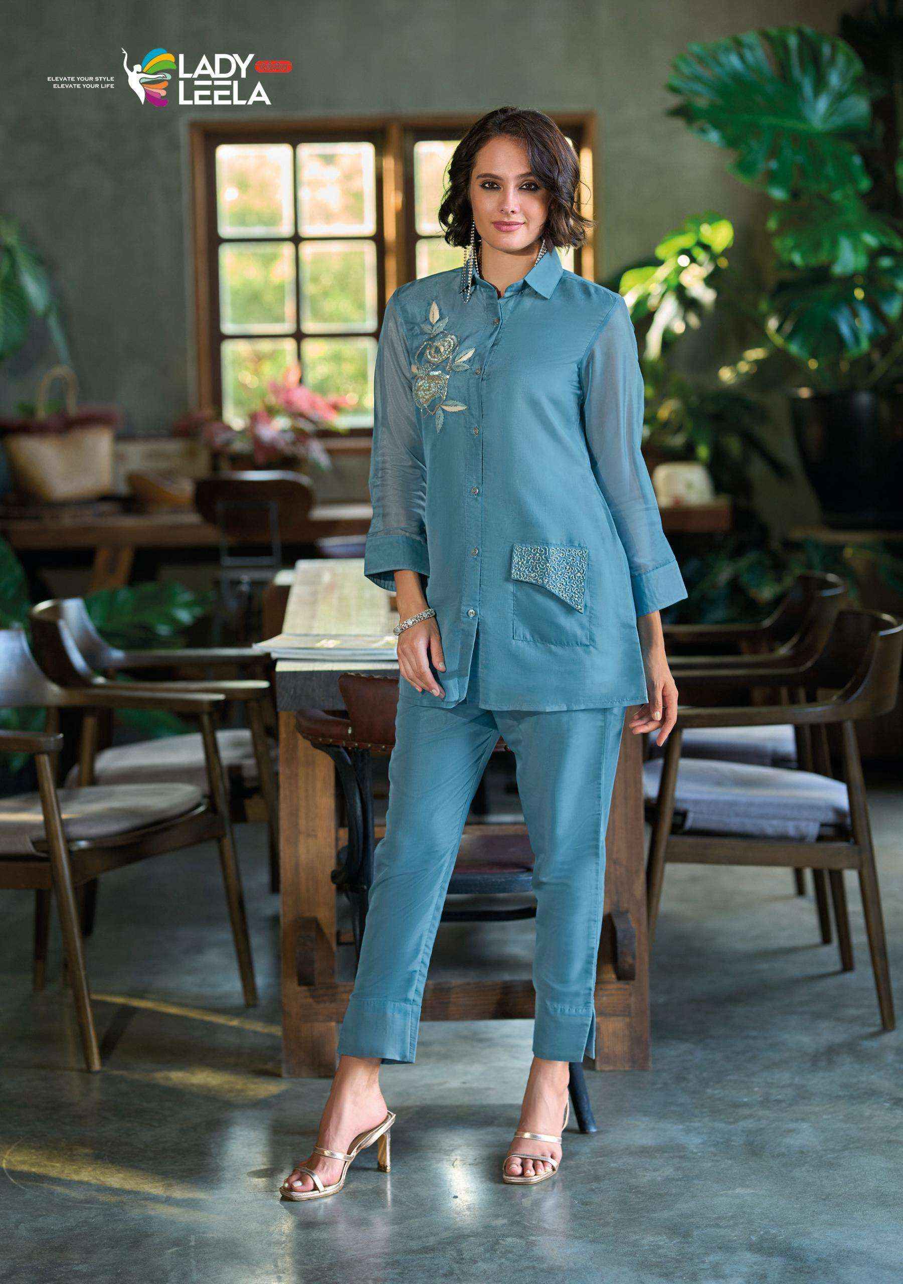 Lady Leela Marbles Vol 6 Wholesale Designer Work Co - Ord Set ( 6 Pcs Catalogue )