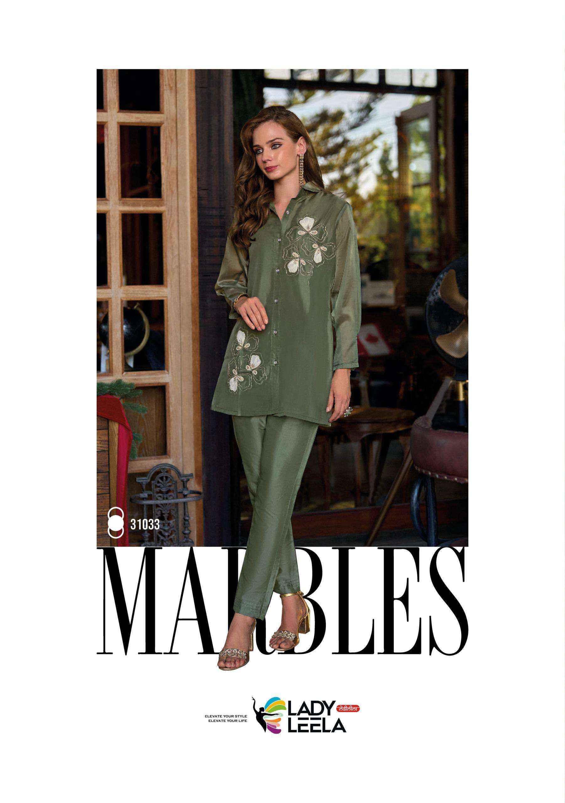 Lady Leela Marbles Vol 6 Wholesale Designer Work Co - Ord Set ( 6 Pcs Catalogue )