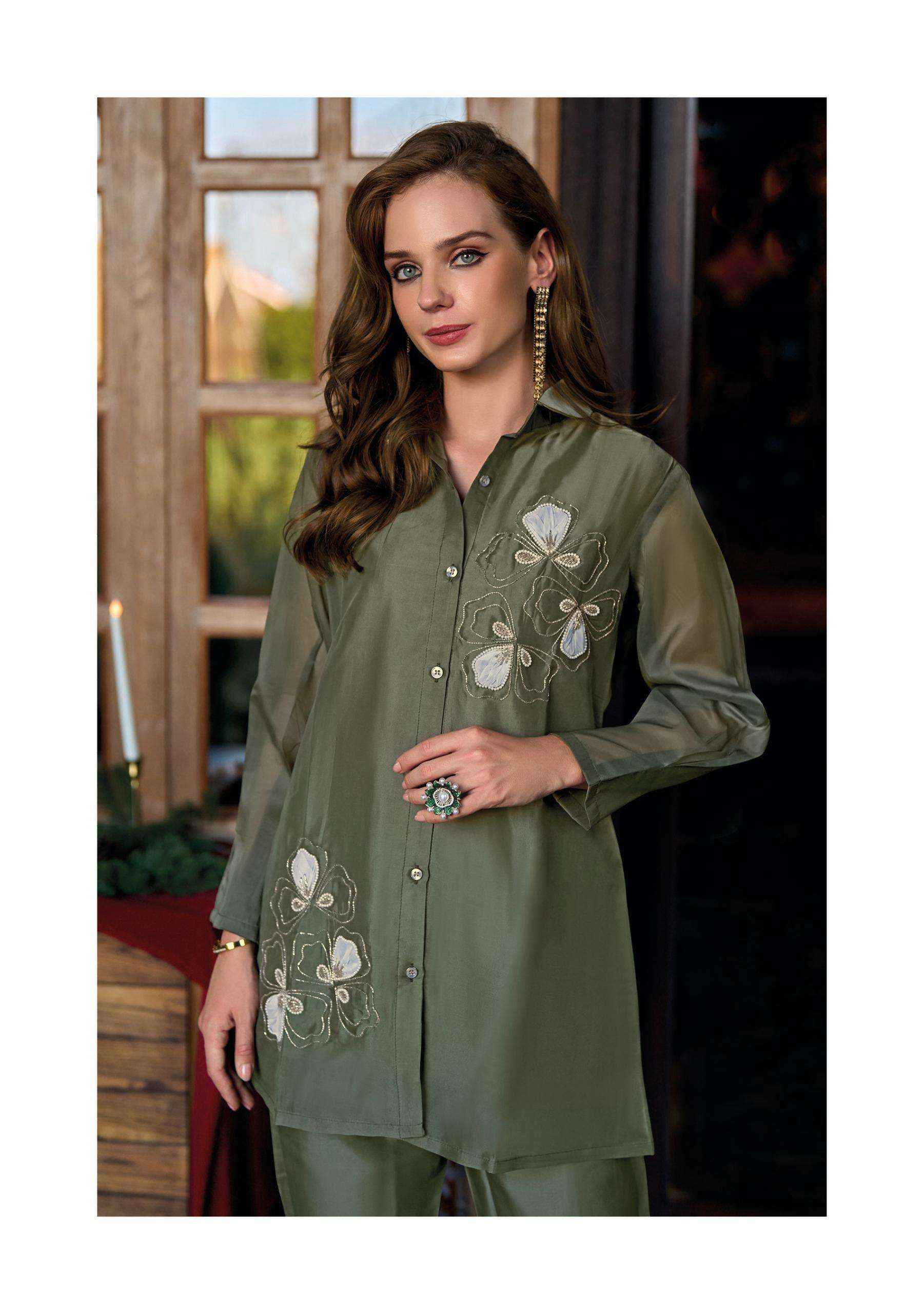 Lady Leela Marbles Vol 6 Wholesale Designer Work Co - Ord Set ( 6 Pcs Catalogue )