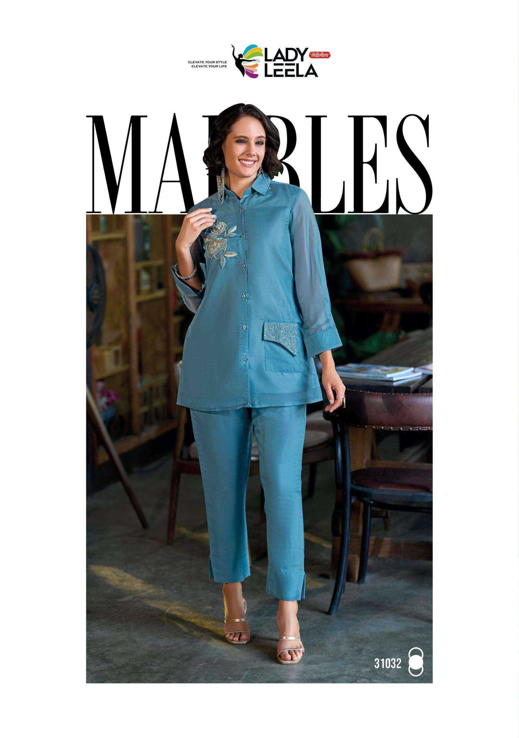 Lady Leela Marbles Vol 6 Wholesale Designer Work Co - Ord Set ( 6 Pcs Catalogue )