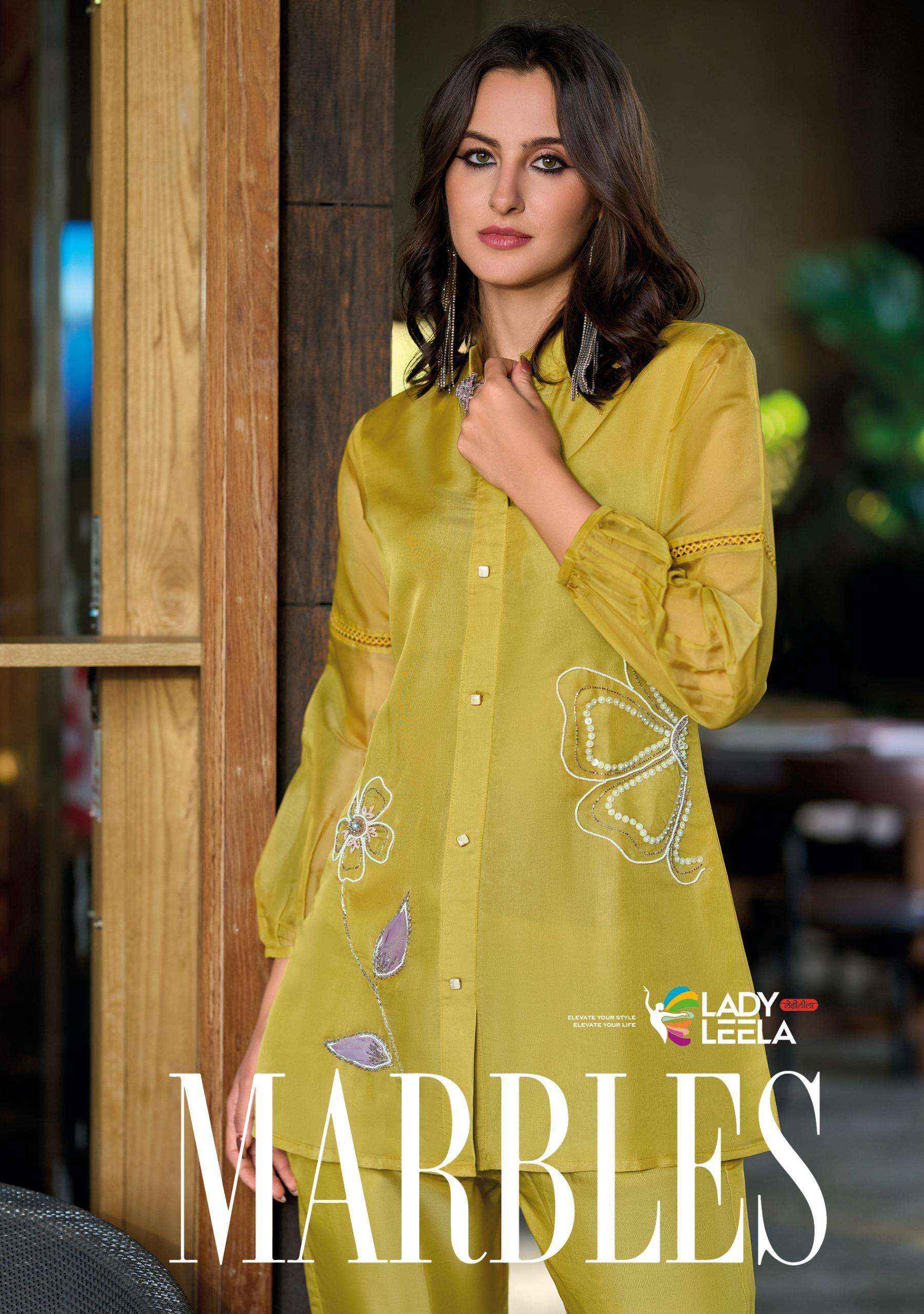 Lady Leela Marbles Vol 6 Wholesale Designer Work Co - Ord Set ( 6 Pcs Catalogue )