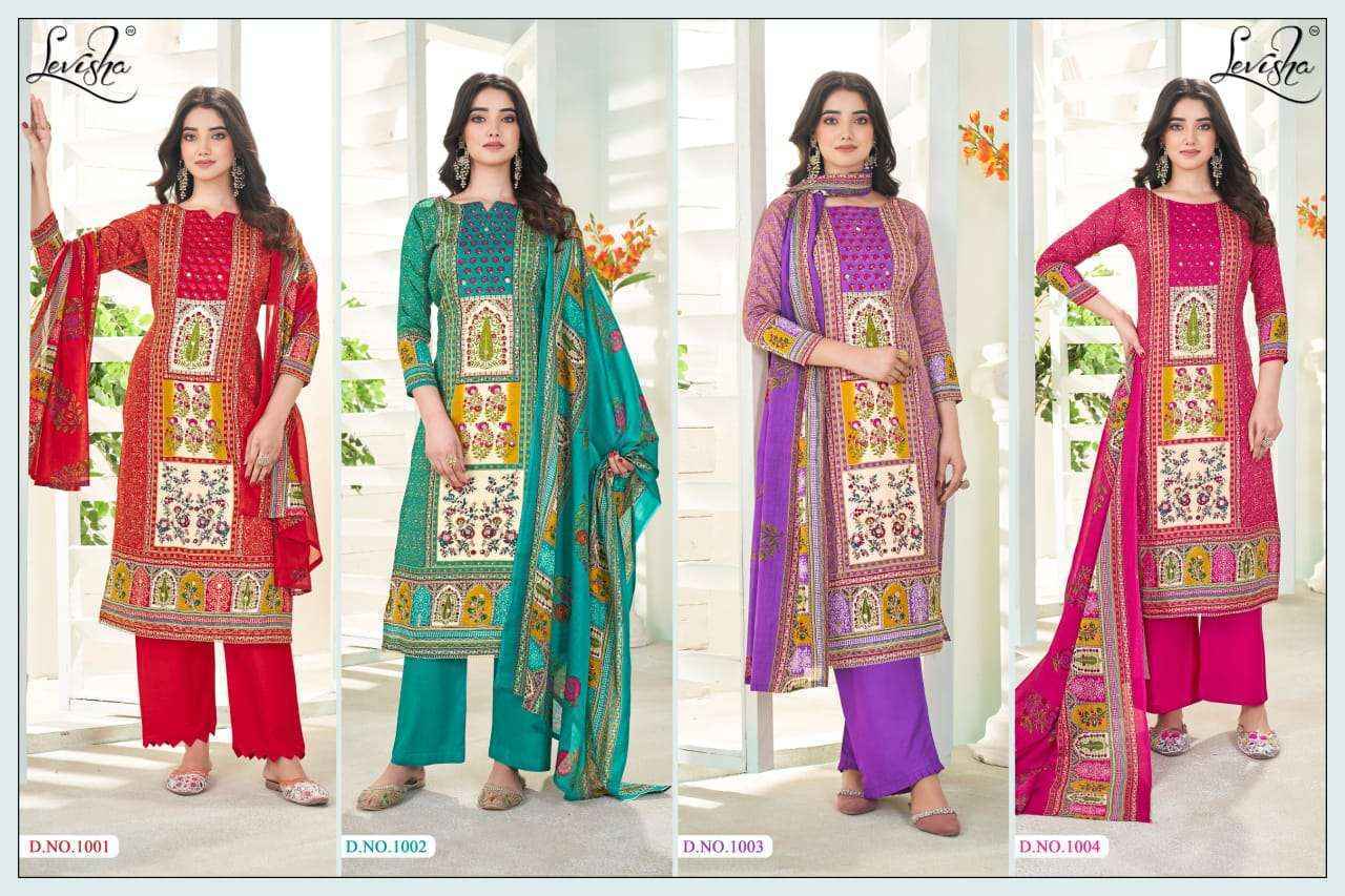 Levisha Bela Wholesale Jam Cotton Dress Material - Surat Wholesale Market ( 4 pcs Catalogue )