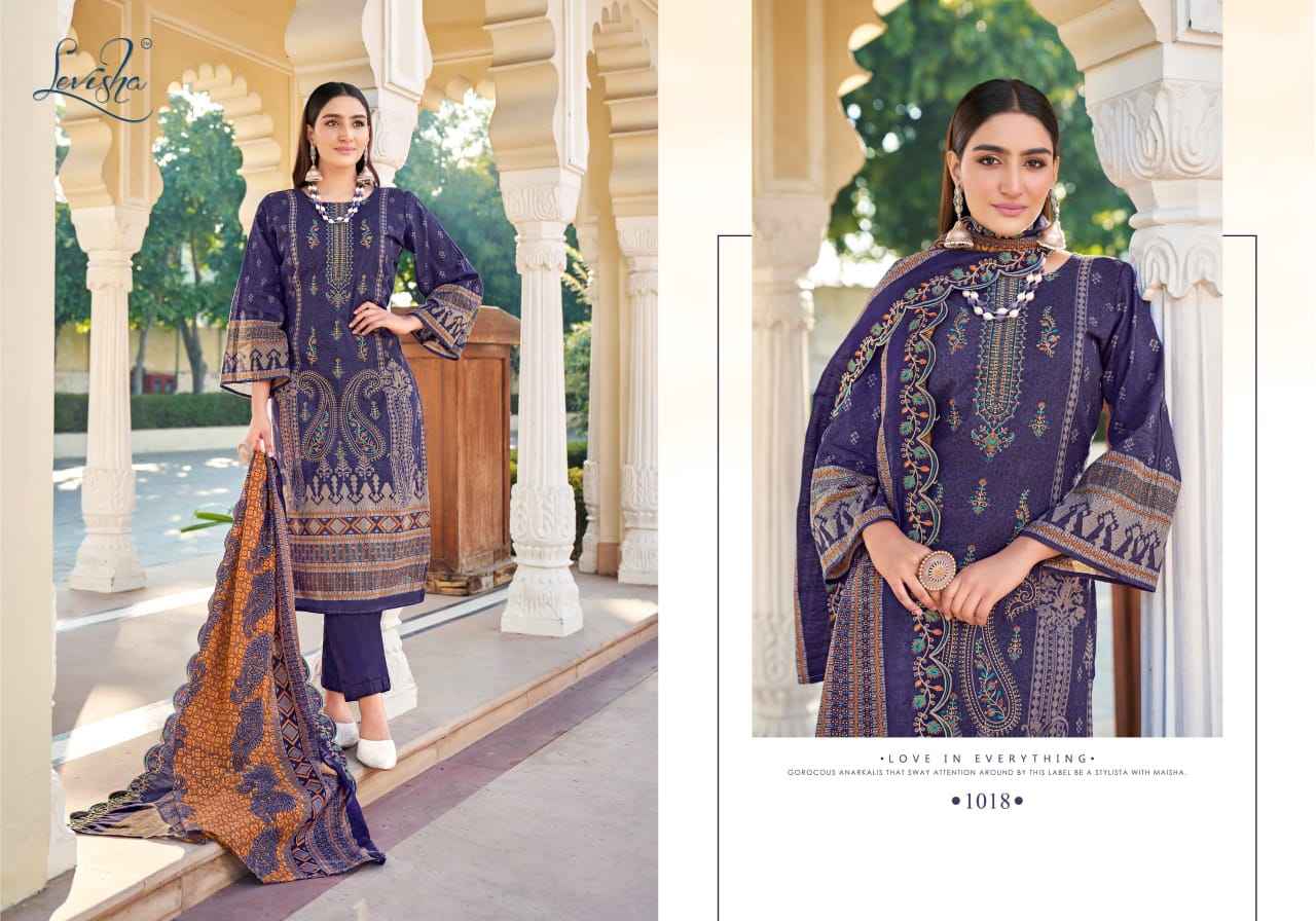 Levisha Madhubala Lawn Cotton Printed Salwar Kameez Wholesale Price ( 8 Pcs Catalog )