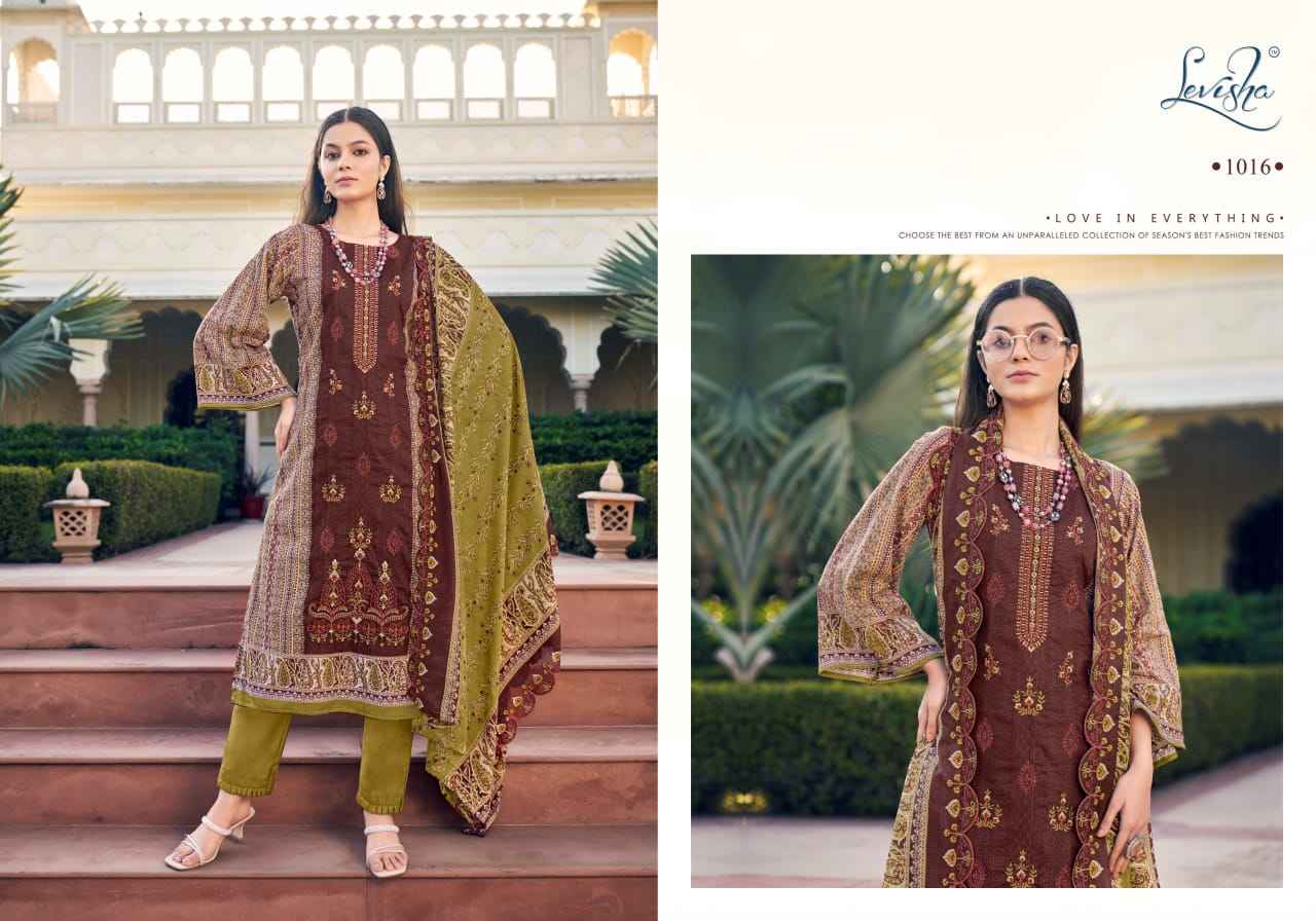 Levisha Madhubala Lawn Cotton Printed Salwar Kameez Wholesale Price ( 8 Pcs Catalog )