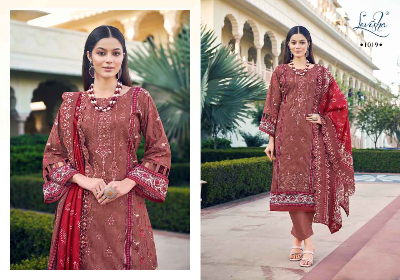 Levisha Madhubala Lawn Cotton Printed Salwar Kameez Wholesale Price ( 8 Pcs Catalog )