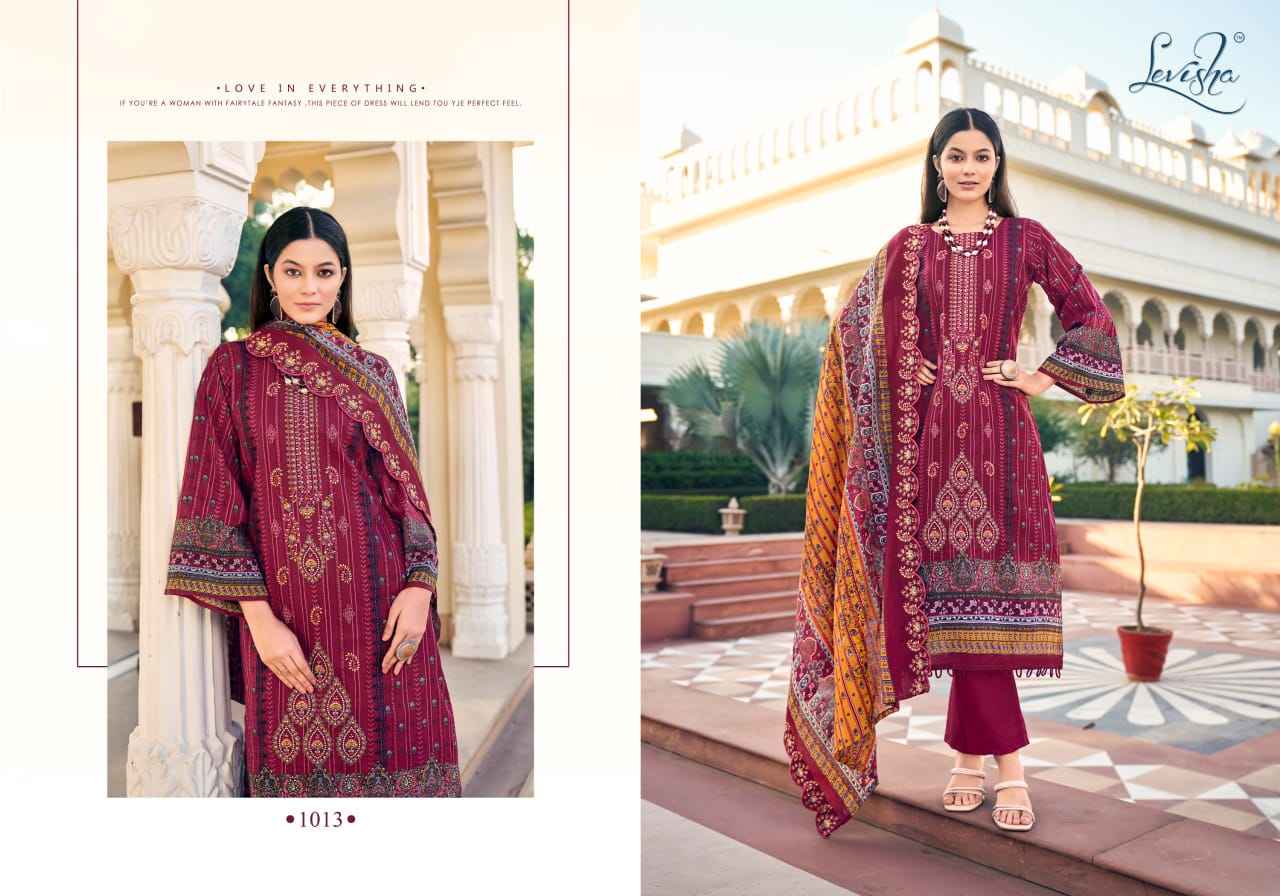 Levisha Madhubala Lawn Cotton Printed Salwar Kameez Wholesale Price ( 8 Pcs Catalog )