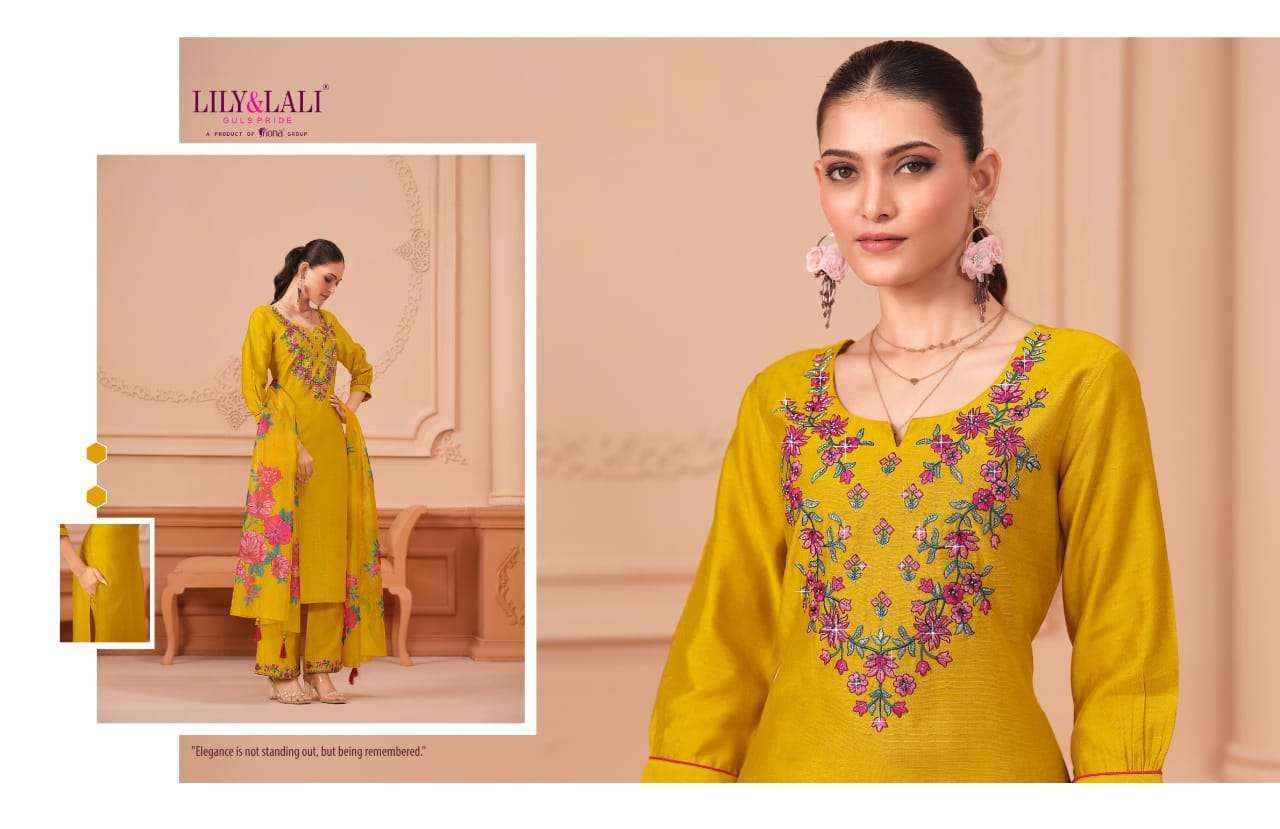Lily And Lali Monalisa Vol 6 Premium Design Kurti Pant Dupatta ( 6 Pcs Catalogue )