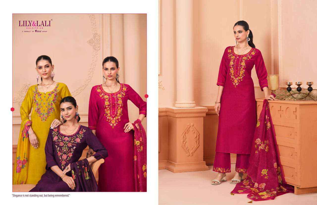 Lily And Lali Monalisa Vol 6 Premium Design Kurti Pant Dupatta ( 6 Pcs Catalogue )