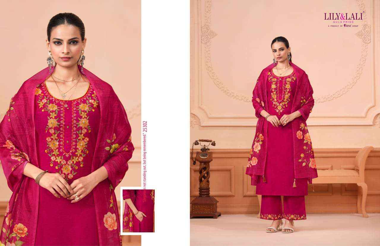 Lily And Lali Monalisa Vol 6 Premium Design Kurti Pant Dupatta ( 6 Pcs Catalogue )