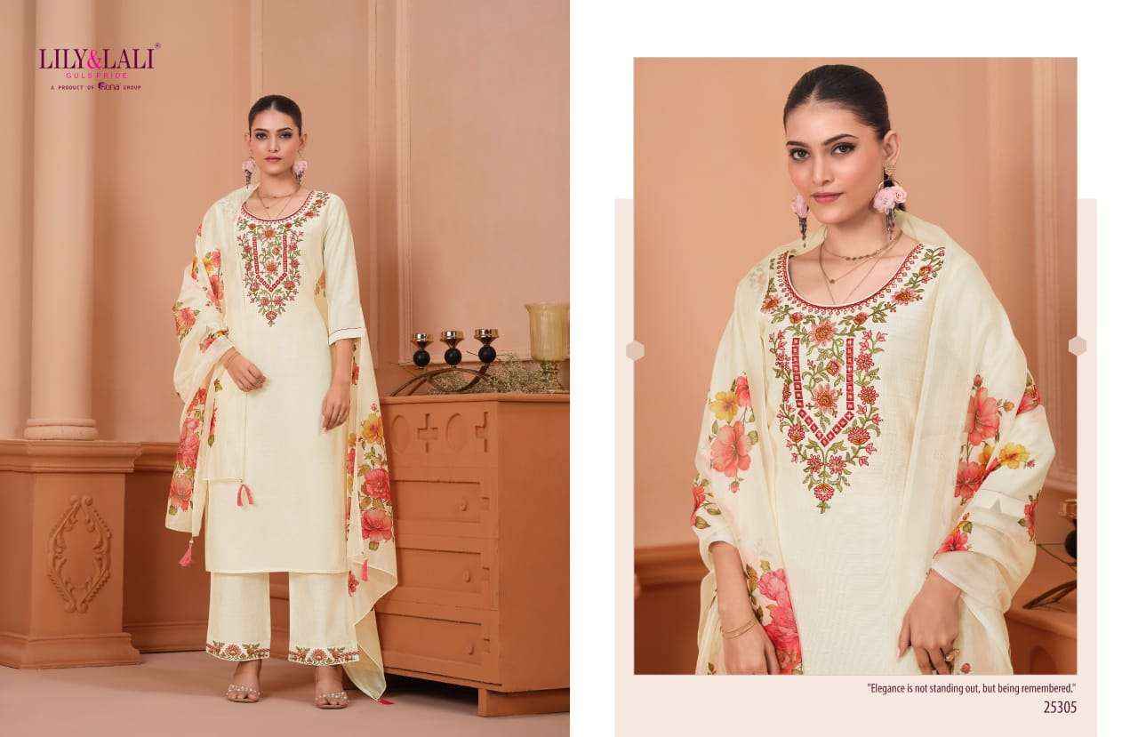 Lily And Lali Monalisa Vol 6 Premium Design Kurti Pant Dupatta ( 6 Pcs Catalogue )