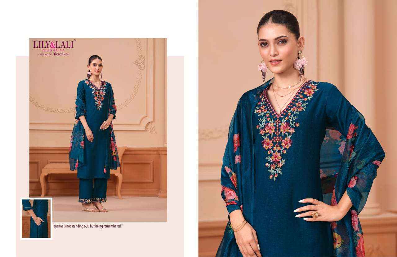 Lily And Lali Monalisa Vol 6 Premium Design Kurti Pant Dupatta ( 6 Pcs Catalogue )