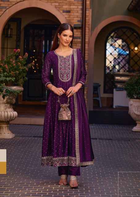 Lily & Lali Anarkali Vichitra Silk Kurti Combo  Wholesale Price ( 6 Pcs Catalog )