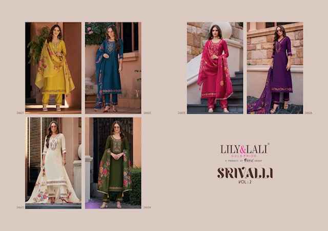 Lily & Lali Srivalli Vol 2 Viscouse Kurti Combo ( 6 pcs Catalogue )