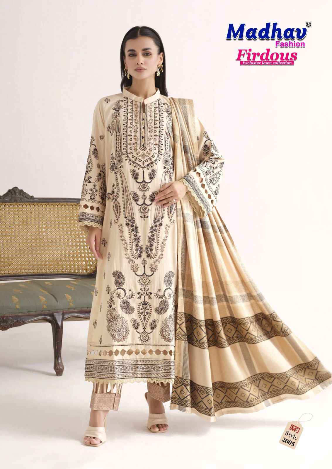 Madhav Fashion Firdous Vol 2 Wholesale Cotton Dress Material ( 6 pcs Catalogue )