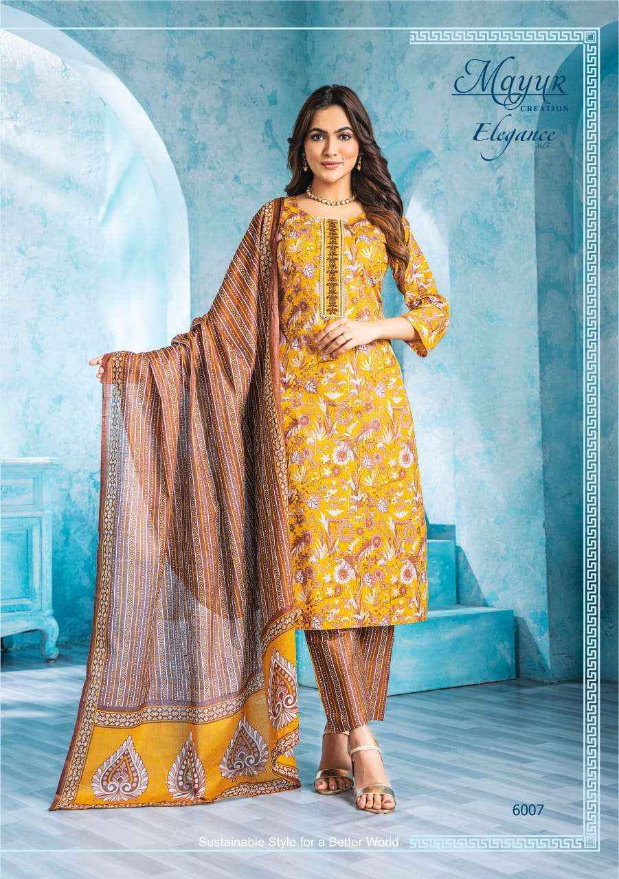 Mayur Creation Elegance Vol 6 Cotton Salwar Kameez Wholesale Price ( 10 Pcs Catalog )