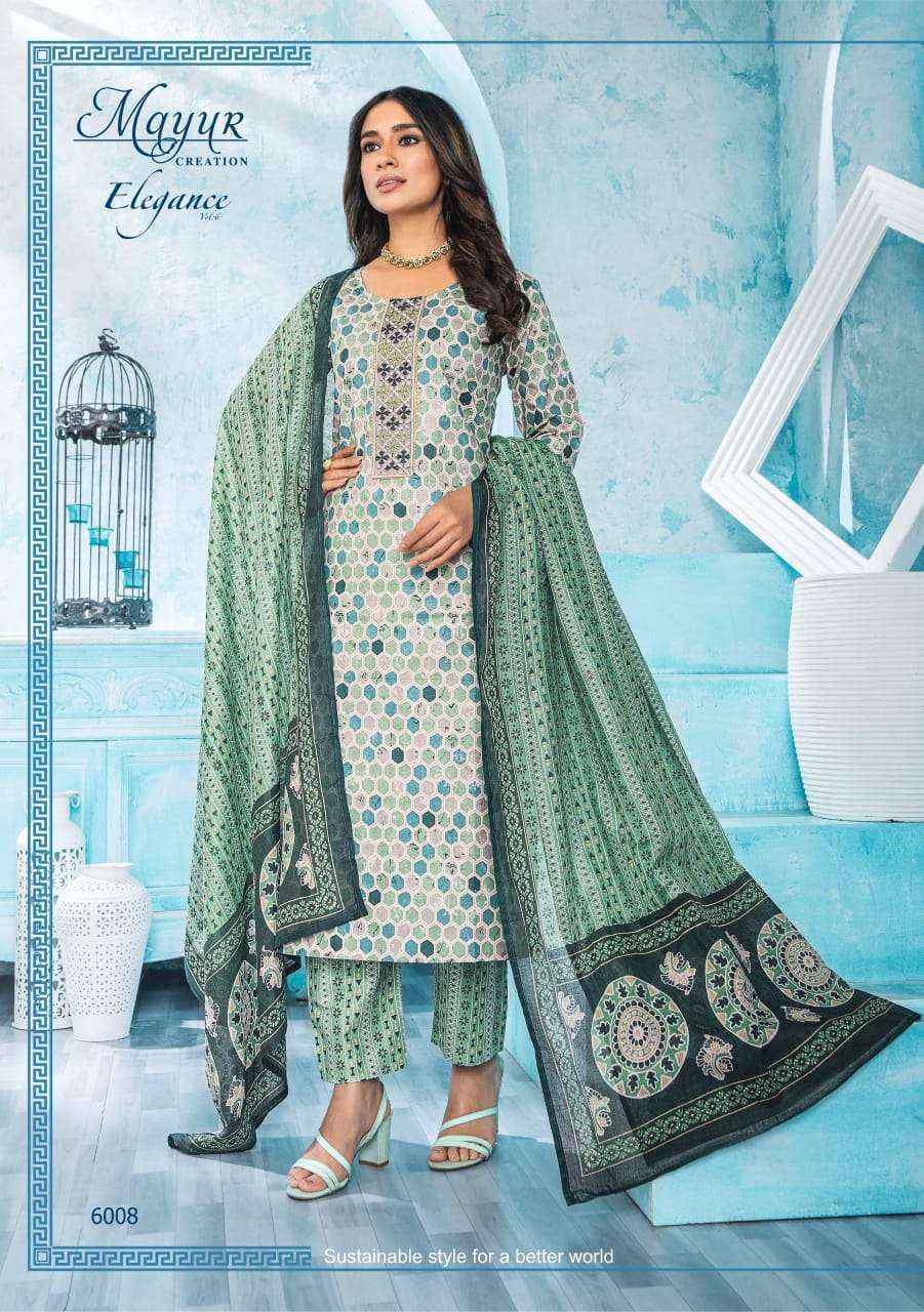 Mayur Creation Elegance Vol 6 Cotton Salwar Kameez Wholesale Price ( 10 Pcs Catalog )