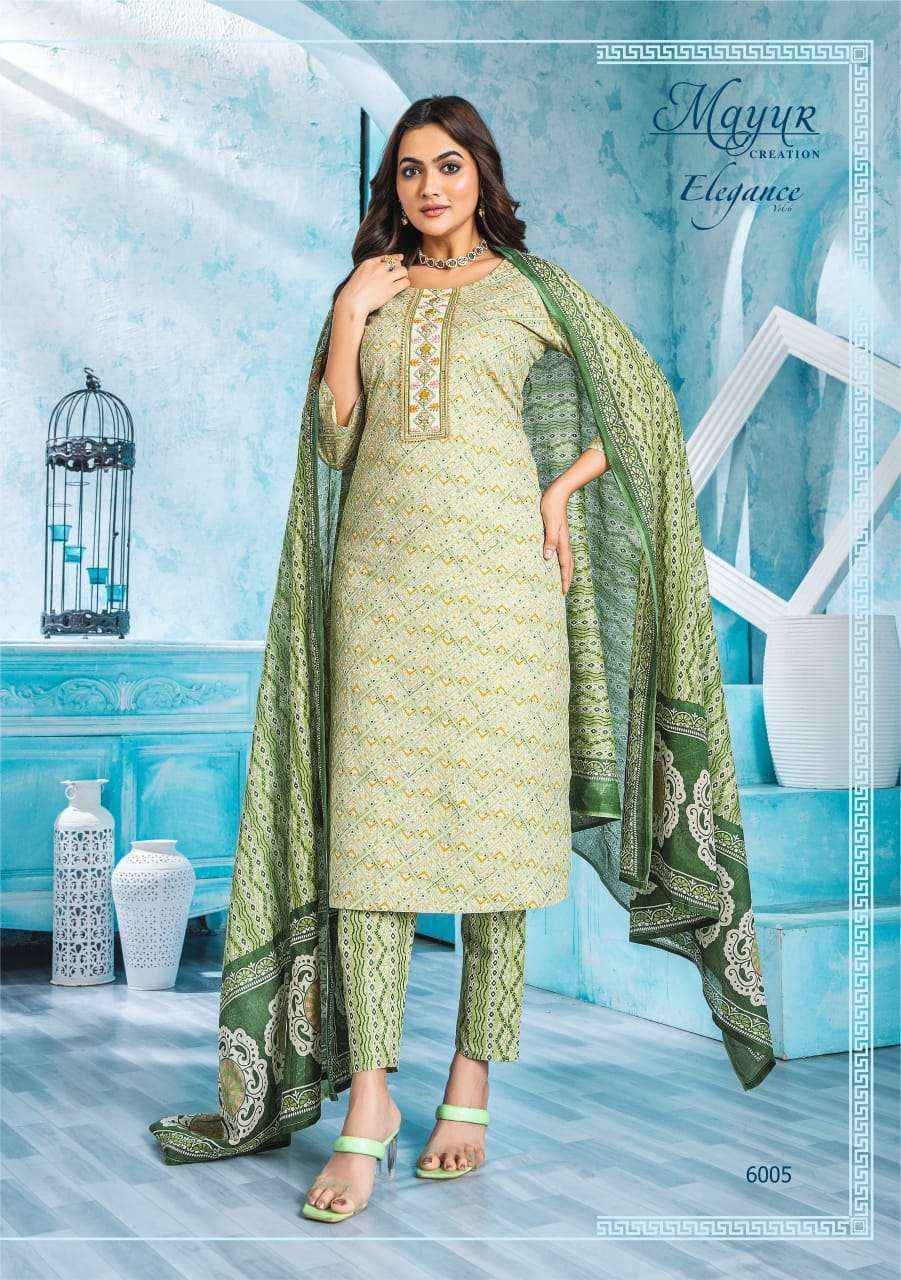 Mayur Creation Elegance Vol 6 Cotton Salwar Kameez Wholesale Price ( 10 Pcs Catalog )