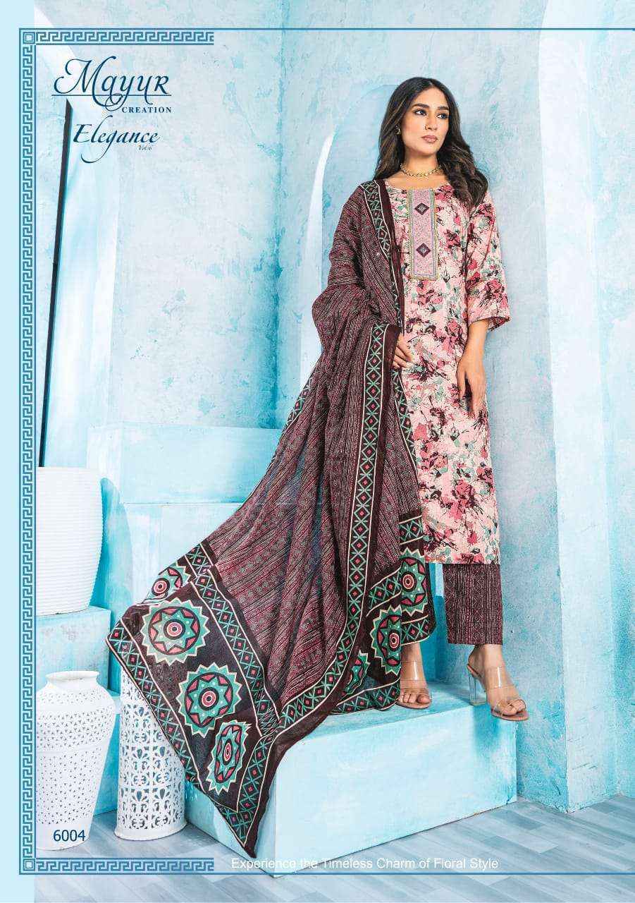 Mayur Creation Elegance Vol 6 Cotton Salwar Kameez Wholesale Price ( 10 Pcs Catalog )