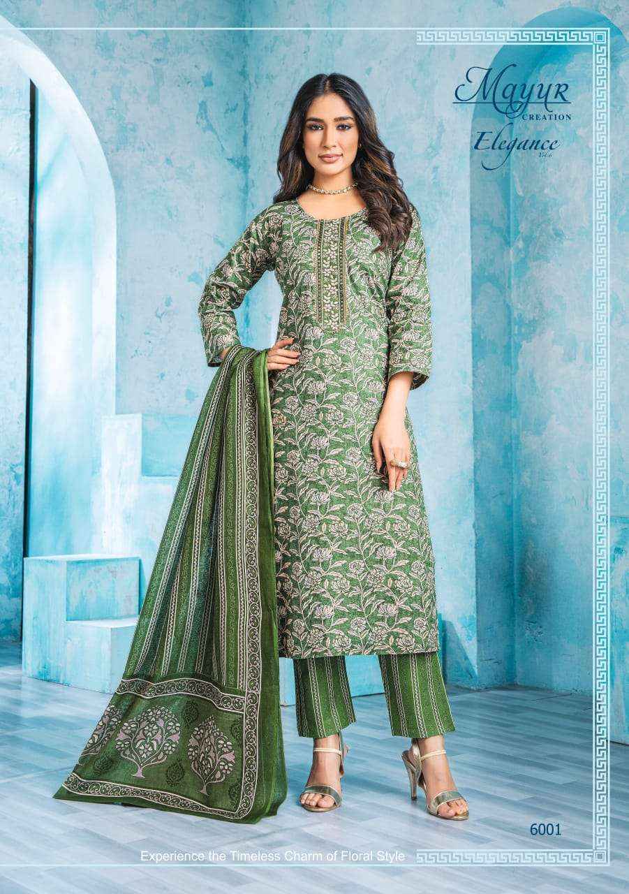 Mayur Creation Elegance Vol 6 Cotton Salwar Kameez Wholesale Price ( 10 Pcs Catalog )