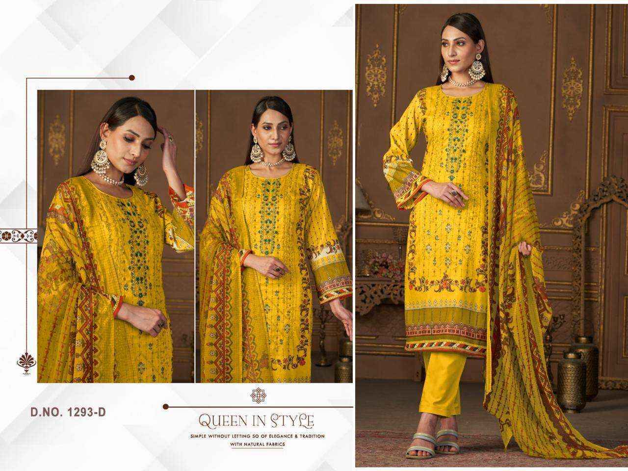 Mehboob Tex D No 1293 Lawn Cotton Salwar Kameez wholesale Price ( 4 Pcs Catalog )