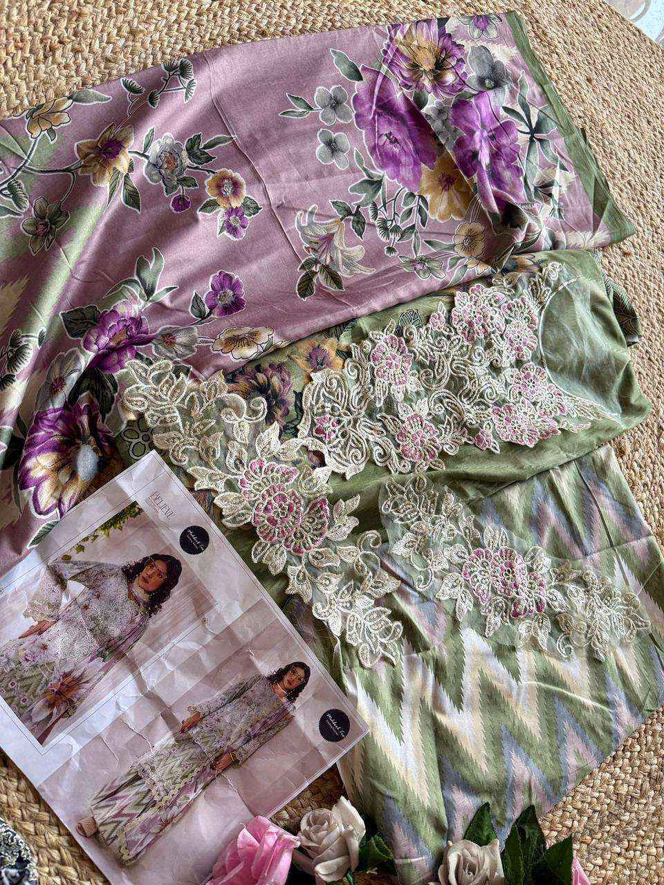 MEHBOOB TEX DESIGN NO - 1522-1524-1526 PURE COTTON PRINT EMBROIDERED SELF WORK PAKISTANI SALWAR KAMEEZ WHOLESALE PRICE ( 3 PCS CATALOG )