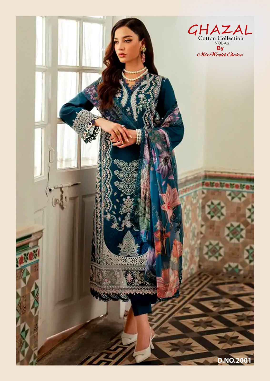 Miss World Choice Ghazal Vol 2 Cotton Pakistani Suits ( 6 Pcs Catalogue )