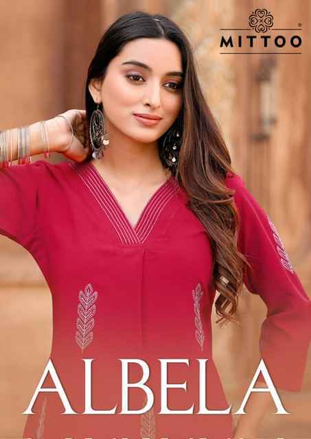 Mittoo Fashion Albela Wholesale Rayon Kurti With Bottom ( 6 pcs Catalogue )