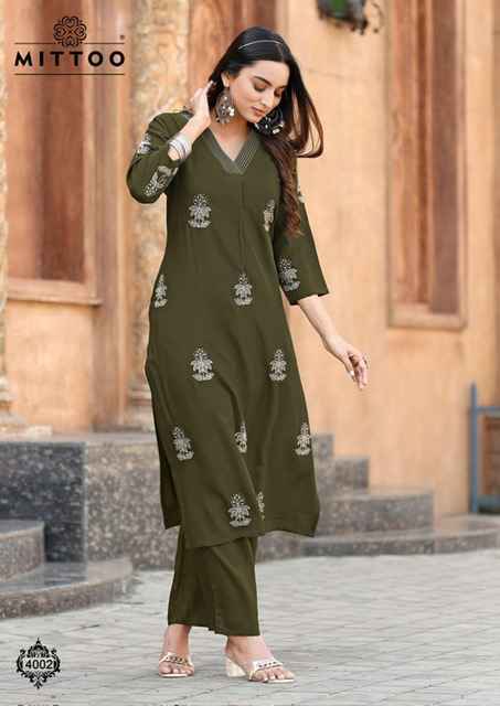Mittoo Fashion Albela Wholesale Rayon Kurti With Bottom ( 6 pcs Catalogue )