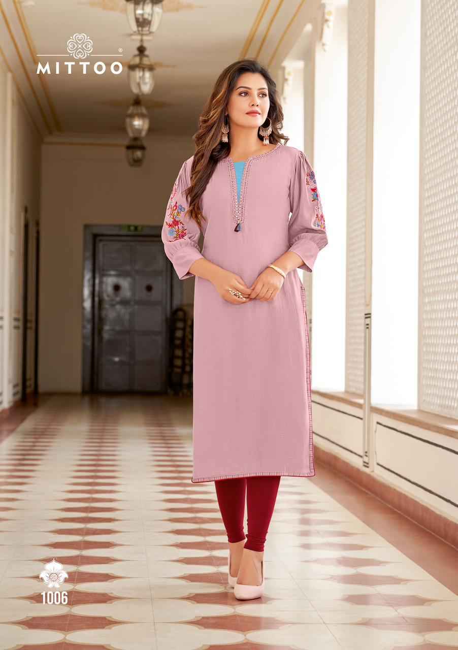 Mittoo Fashion Kaamiya Rayon Kurti ( 6 pcs Catalogue )