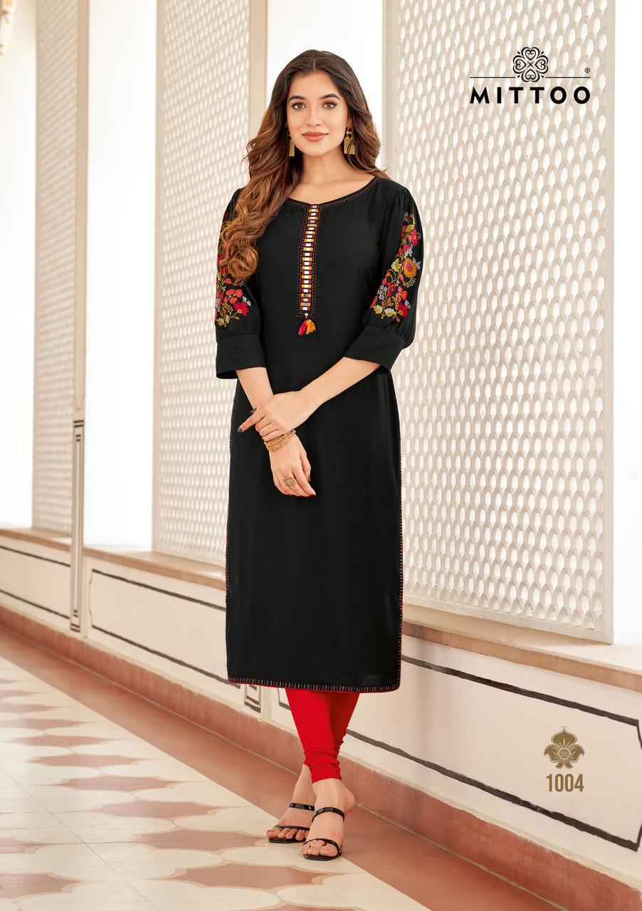 Mittoo Fashion Kaamiya Rayon Kurti ( 6 pcs Catalogue )