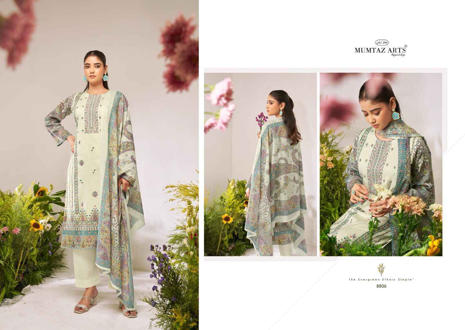 Mumtaz Arts Flower Valley Suits Lowest Catalog Wholesale Price ( 6 pcs Catalogue )