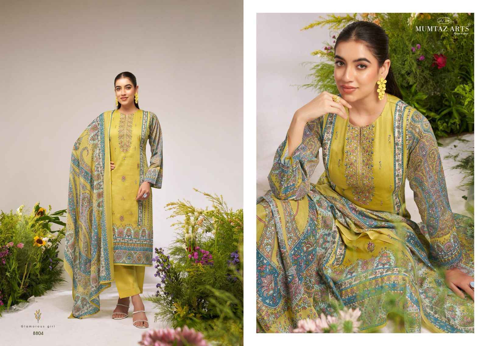 Mumtaz Arts Flower Valley Suits Lowest Catalog Wholesale Price ( 6 pcs Catalogue )