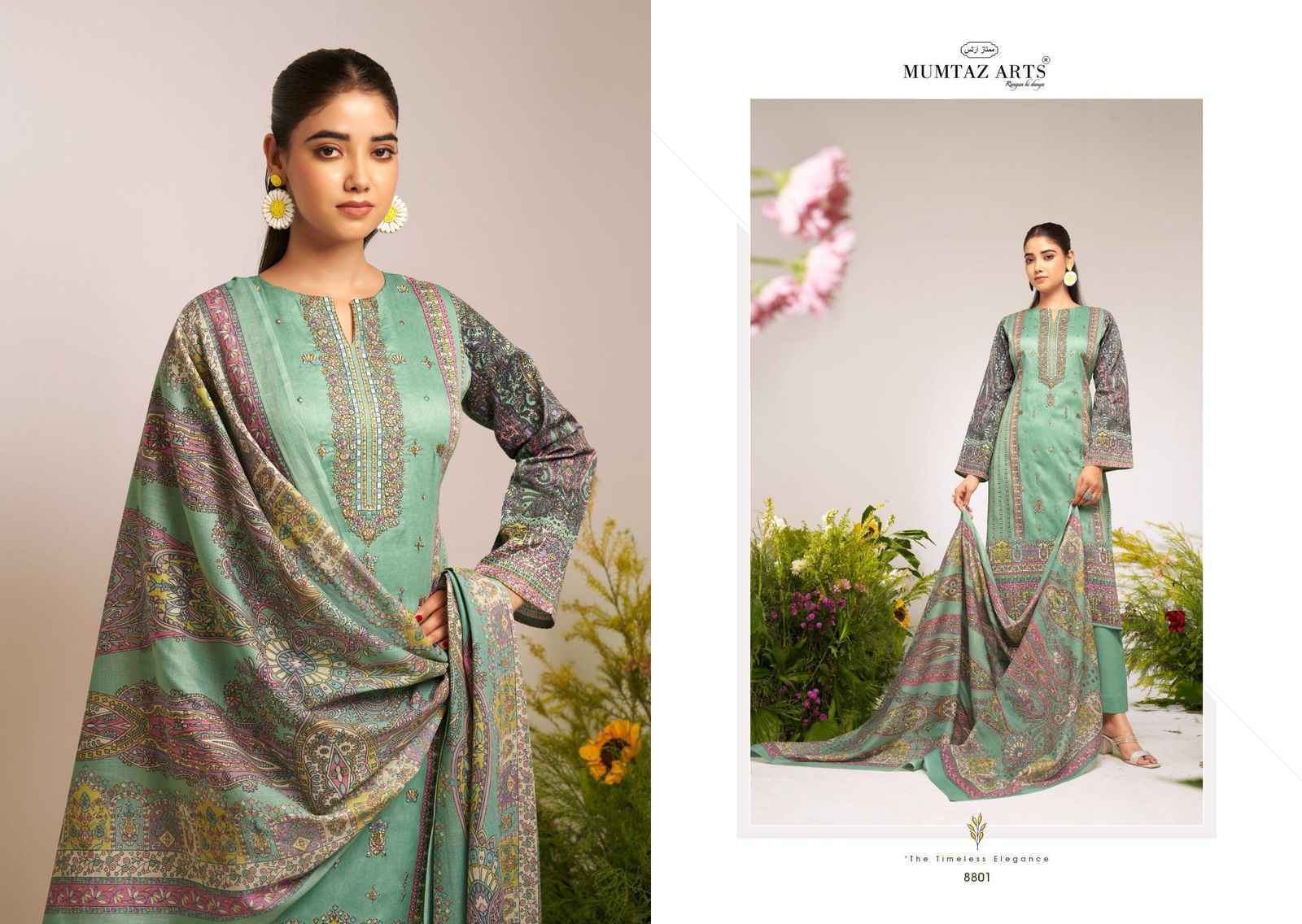 Mumtaz Arts Flower Valley Suits Lowest Catalog Wholesale Price ( 6 pcs Catalogue )