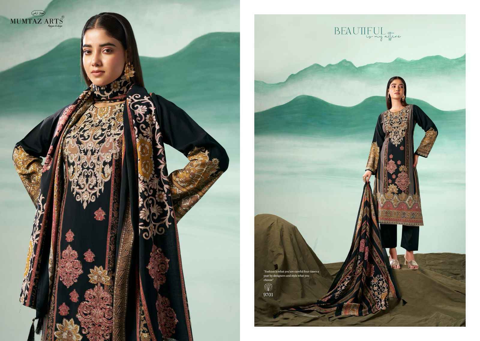 Mumtaz Arts Mizaaz Viscouse Rayon salwar Kameez Wholesale price ( 4 Pcs Catalog )