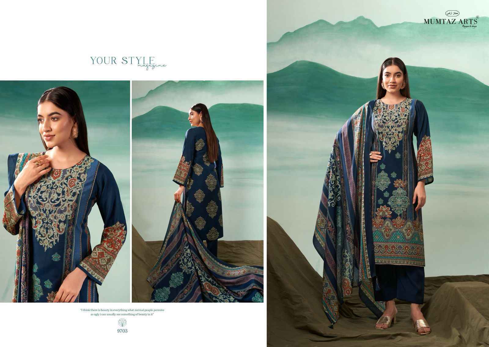 Mumtaz Arts Mizaaz Viscouse Rayon salwar Kameez Wholesale price ( 4 Pcs Catalog )