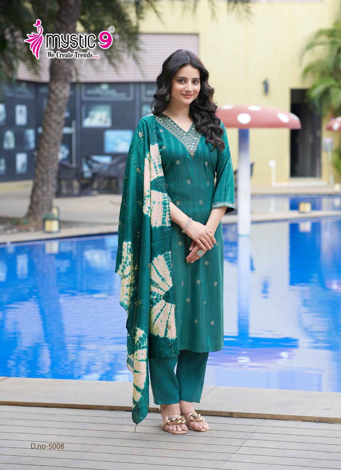 Mystic 9 Dolly Vol 5 Wholesale Rayon Readymade Suits ( 8 pcs Catalogue )
