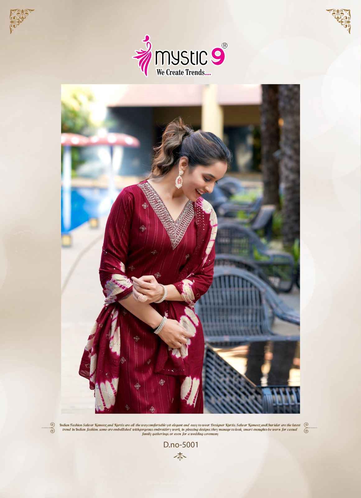 Mystic 9 Dolly Vol 5 Wholesale Rayon Readymade Suits ( 8 pcs Catalogue )