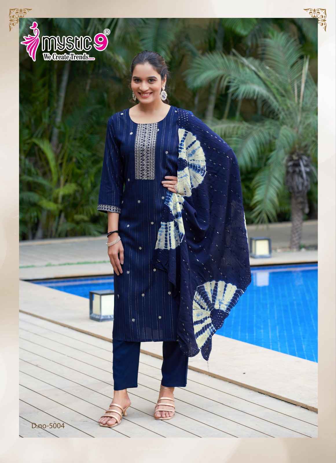 Mystic 9 Dolly Vol 5 Wholesale Rayon Readymade Suits ( 8 pcs Catalogue )