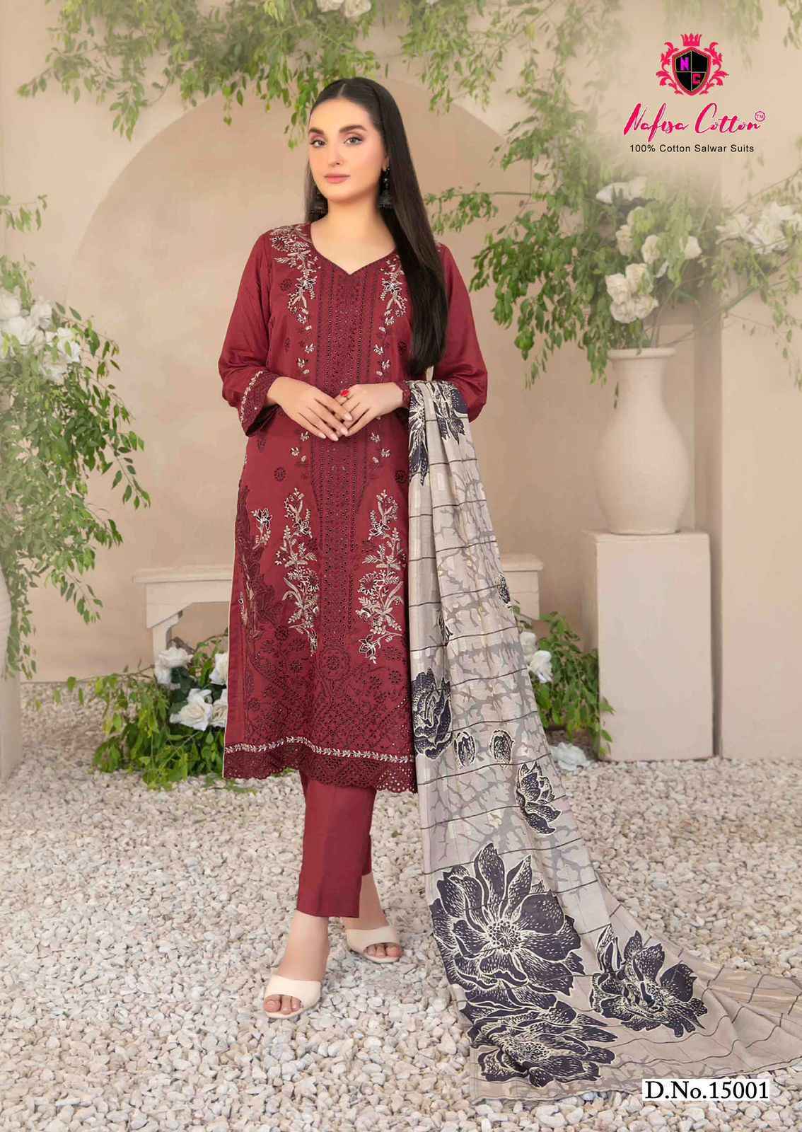 Nafisa Cotton Sahil Vol 15 Cotton Salwar Kameez Wholesale Price ( 6 Pcs Catalog )