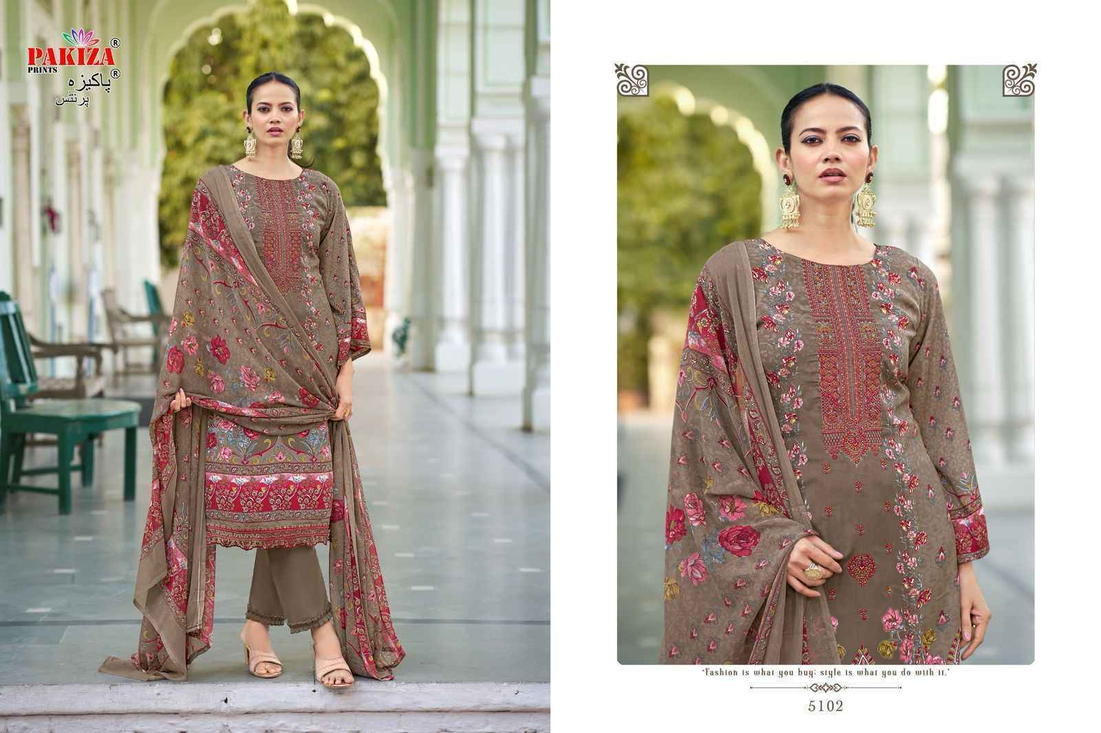 Pakiza Prints Muskan Vol 51 Kashmiri Crape Salwar Kameez ( 10 Pcs Catalogue )
