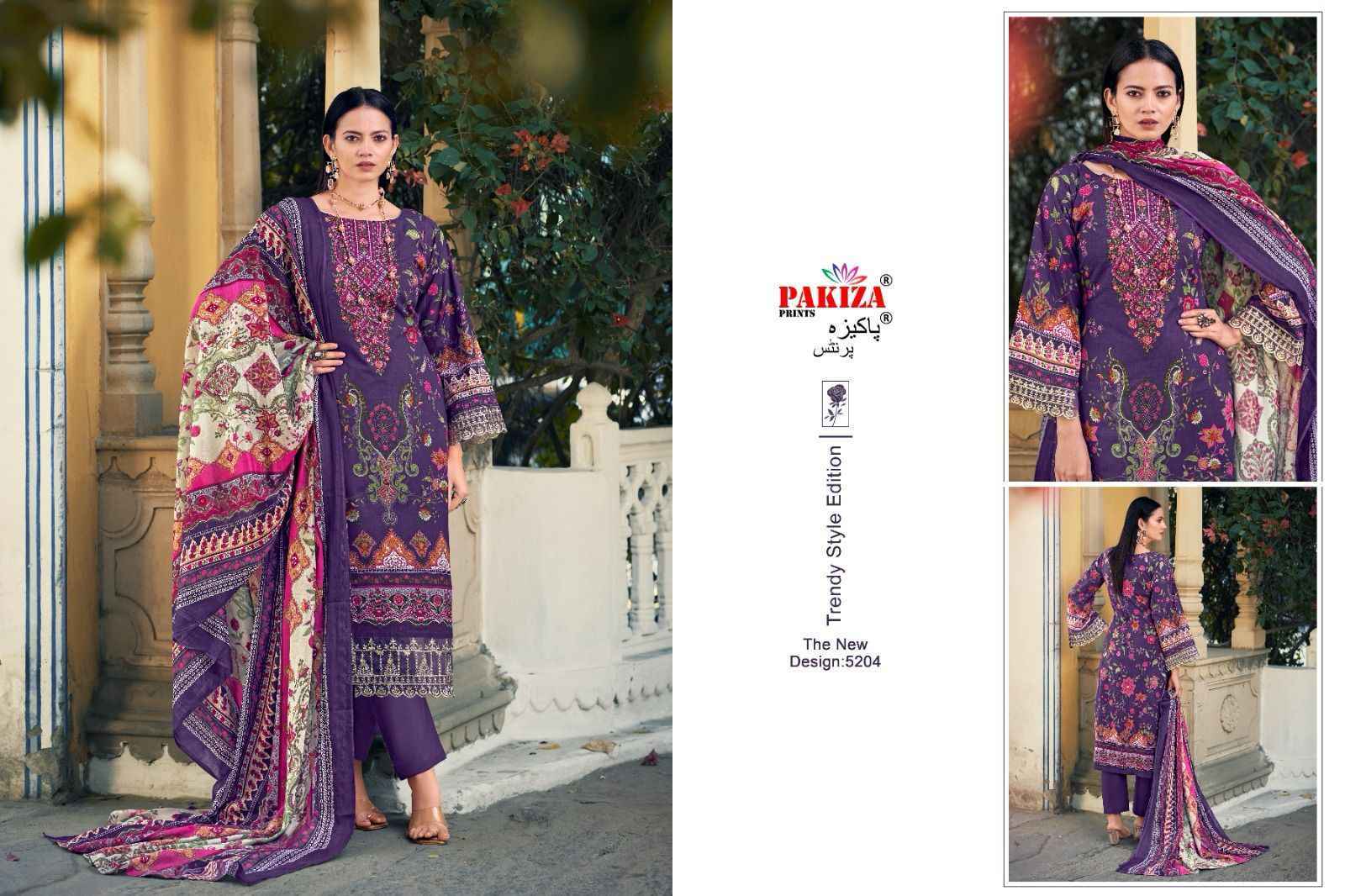 Pakiza Prints Taiyyeba Vol 52 Kashmiri Lawn Salwar Kameez Wholesale Price ( 10 Pcs Catalog )